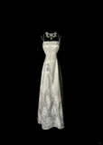 Retro Mermaid Spaghetti Straps Silver 20th Birthday Dress Long Prom Dress Birthday Outfits For Women HZ1214
