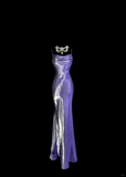 Vintage Mermaid Spaghetti Straps Grape Satin Long Prom Dress Party Dress Graduation Dresses HZ1214