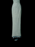 Vintage Mermaid Spaghetti Straps Backless Sequin Mint Green Long Prom Dress Party Dress Graduation Dresses HZ1214