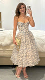 Sexy Ball Gown Sweetheart Floral Summer Dress Homecoming Dresses Party Outfits For Women HZ1214