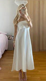 Cute A line Strapless White Summer Ankle Length Homecoming Dress Hoco Dress 18th Birthday Outfit Cocktail Dresses HZ1214
