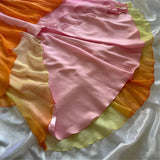 Niulatu A Line Halter Beaded Colorful Chiffon Party Dress Evening Dress HZ0113