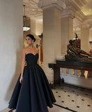 Pretty Ball Gown Sweetheart Black Night Dinner Evening Dresses Formal Summer Wedding Guest Dresses Wedding Guest Outfits HZ1214