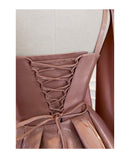 Sexy A line Spaghetti Straps Satin Corset Back Short Homecoming Dress Summer Hoco Dresses Cocktail Dress Birthday Outfits HZ1214