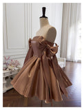 Sexy A line Spaghetti Straps Satin Corset Back Short Homecoming Dress Summer Hoco Dresses Cocktail Dress Birthday Outfits HZ1214