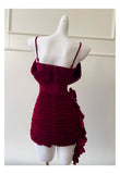 Sexy Sheath Spaghetti Straps Burgundy Short Homecoming Dresses Summer Hoco Dresses Cocktail Dress Birthday Outfits HZ1214