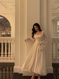 Sexy A Line White Square Chiffon 21st Birthday Dress Party Gown Birthday Outfits Birthday Dress Ideas For Women HZ1214
