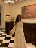 Sexy A Line White Square Chiffon 21st Birthday Dress Party Gown Birthday Outfits Birthday Dress Ideas For Women HZ1214
