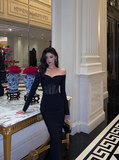 Sexy Mermaid Black 21st Birthday Dress Party Gown Birthday Outfits Birthday Dress Ideas For Women HZ1214