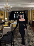 Sexy Mermaid Black 21st Birthday Dress Party Gown Birthday Outfits Birthday Dress Ideas For Women HZ1214