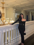 Sexy Mermaid Black 21st Birthday Dress Party Gown Birthday Outfits Birthday Dress Ideas For Women HZ1214