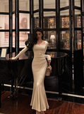 Sexy Mermaid Long Sleeves 21st Birthday Dress Party Gown Birthday Outfits Birthday Dress Ideas For Women HZ1214
