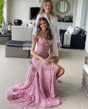 Sexy Pink Long Prom Dresses Party Evening Gowns Prom Dresses Long Formal Dress HZ1214