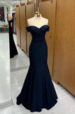 Off-the-shoulder Sweetheart Sleeveless Long Mermaid Prom Dress Evening Dresses HZ1214