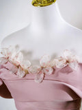 Cute A-Line Off Shoulder Tulle Lace Champagne Long Prom Dress, Champagne Sweet 16 Dress HZ1121