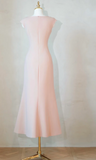 Elegant Jewel Mermaid Mother of the Bride Dresses, Pink Evening Gown HZ1121