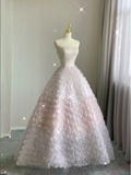 Pretty Ball Gown Strapless Sequins Beads Long Prom Dresses Graduation Dress High School Classy Evening Dresses HZ1214