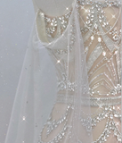 Classy A Line Strapless Champagne High School Evening Dress Long Prom Dresses With Beads HZ1214