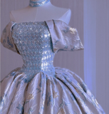 Modest Ball Gown Off The Shoulder Long Prom Dresses High School Outfits Graduation Dress Evening Dresses HZ1214