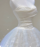Unique Ball Gown Sweetheart Satin Wedding Dresses White Brides Dress HZ1214