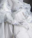 Timeless Ball Gown Strapless Sequin White Long Wedding Dresses Brides Dress HZ1214
