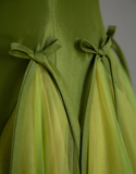 Classy Ball Gown Strapless Green Tulle Prom Dresses Birthday Dresses Dance Party Dress Graduation Prom Dresses HZ1214
