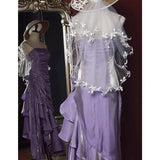 Pretty Charming Mermaid High Low Satin Straps Party Dress Vintage Style Prom Dress Graduation Dress HZ1214