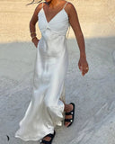 Classy Mermaid Spaghetti Straps Long Prom Dress Graduation Dresses HZ1214