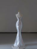 Gorgeous Mermaid Strapless Sequin Sleeveless Long Prom Dresses Graduation Dresses HZ1214
