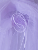 Pretty A Line Straps Lilac Tulle l Sleeveless Long Prom Dresses Evening Dresses HZ1214