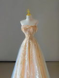Gorgeous A Line Sweetheart Sleeveless Sequin Long Prom Dresses Graduation Dresses HZ1214