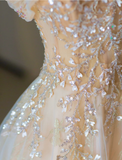 Gorgeous A Line Sweetheart Sleeveless Sequin Long Prom Dresses Graduation Dresses HZ1214