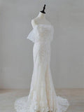 Dreamy Off the shoulder Mermaid wedding dress Custom Wedding Gown Stunning Modern Bridal Dress HZ1214