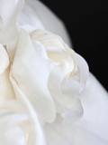 Unique Bridal Gown Ball Gown Straps White Satin Wedding Dresses Bridal Gowns HZ1214