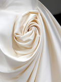 Classy Elegant A Line Off The Shoulder Flowers Satin Long Wedding Dress Brides Dress HZ1214