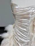 Gorgeous Mermaid Spaghetti Straps Sequin Long Prom Dresses Graduation Dresses HZ1214