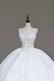 Unique Bridal Gown Ball Gown Sweetheart Lace White Satin Wedding Dresses Bridal Gowns HZ1214