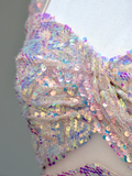 Gorgeous Mermaid Sweetheart Sequin Pink Long Prom Dress Party Dress Graduation Dresses HZ1214