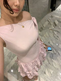 Cute A line Pink Short Summer Birthday Dress Hoco Dress Birthday Outfit 19th Birthday Mini Dinner Dresses HZ1214
