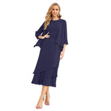 Niulatu Chiffon Spring Mother of The Bride Dresses A-Line Plus Size for Women Formal Prom HZ1007
