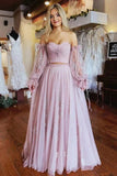 Niulatu Two-Pieces Long Sleeves Prom Dresses With HZ1007