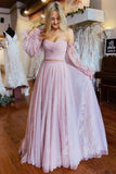 Niulatu Two-Pieces Long Sleeves Prom Dresses With HZ1007