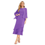 Niulatu Chiffon Spring Mother of The Bride Dresses A-Line Plus Size for Women Formal Prom HZ1007