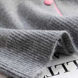 Niulatu color crew neck knitted cardigan HZ1108