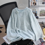 Niulatu ribbon design knitted sweater HZ1108