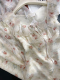 Niulatu French sleeveless Sweet Floral Dress HZ1108