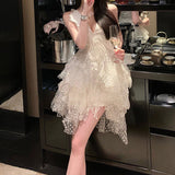 Niulatu retro lace dress birthday dress HZ1026
