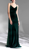 Niulatu Vintage Velvet French Evening Dress HZ1108