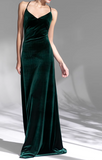 Niulatu Vintage Velvet French Evening Dress HZ1108