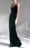 Niulatu Vintage Velvet French Evening Dress HZ1108